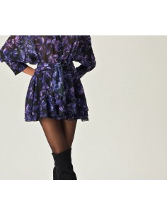 Midnight Bloom Mini Skirt 2