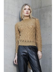 Knitwear with Organza